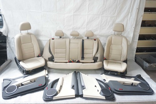 Mercedes C Klasse W204 Combi Innenausstattung Ausstattung Sitze Leder Weiß-1447