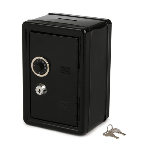 Kids Safe Bank, Money Box with Coin Tray, Mini Locker Small Safe Storage Box ...