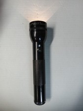 Maglite Flashlight 10" Black 2 D Cell Battery's Included Made in USA Early 2000