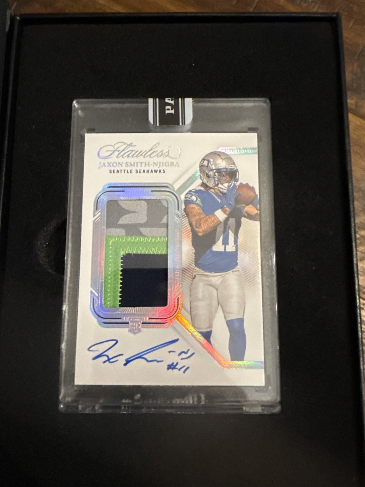 Panini National Black Box Containing 2023 Flawless Jaxon Smith-Njigba RPA 1/1 view 1