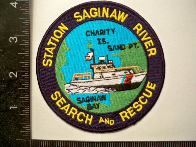 Old Coast Guard USCG Station Saginaw River, MI Patch Lake Michigan SAR