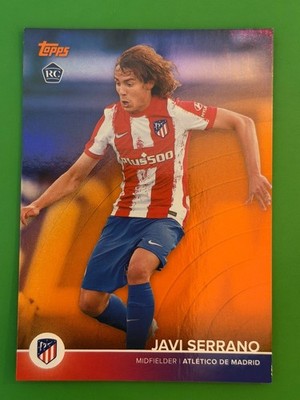 Javi Serrano 2021-22 Topps UEFA Champions League #22 Gold /20 RC Atletico Madrid