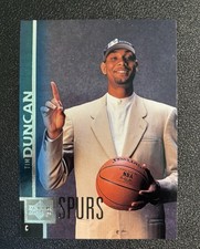 1997-98 Upper Deck Tim Duncan Rookie Card #114 San Antonio Spurs RC HOF. rookie card picture