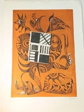 Rafael Alberti Acquatint Etching Es 101/120 Signed Sheet 50 X 35.5