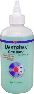 Maintain Your Cat's Dental Health with Dentahex Oral Rinse - 8oz Effective Care