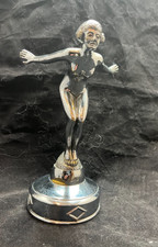 Car Mascot Hood Ornament - Accessory Bending Girl Chrome-plated Brass 611 Car Mascot Hood Ornament - Accessory Bending Girl Chrome-plated Brass 611