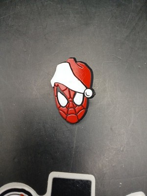 Vintage 1992 Marvel Comics Christmas Spider-Man Santa Hat Plastic Pin Official
