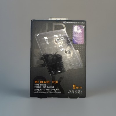 Western Digital WD_BLACK P10 Game Drive 2TB External Portable HDD USB Micro-B