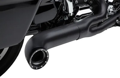 Cobra Black 2 Into 1 Full Exhaust Muffler Harley Street Glide 17-22
