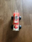 Vintage 1968 Fisher Price 720 Wooden Fire Engine #1 WORKING Bell