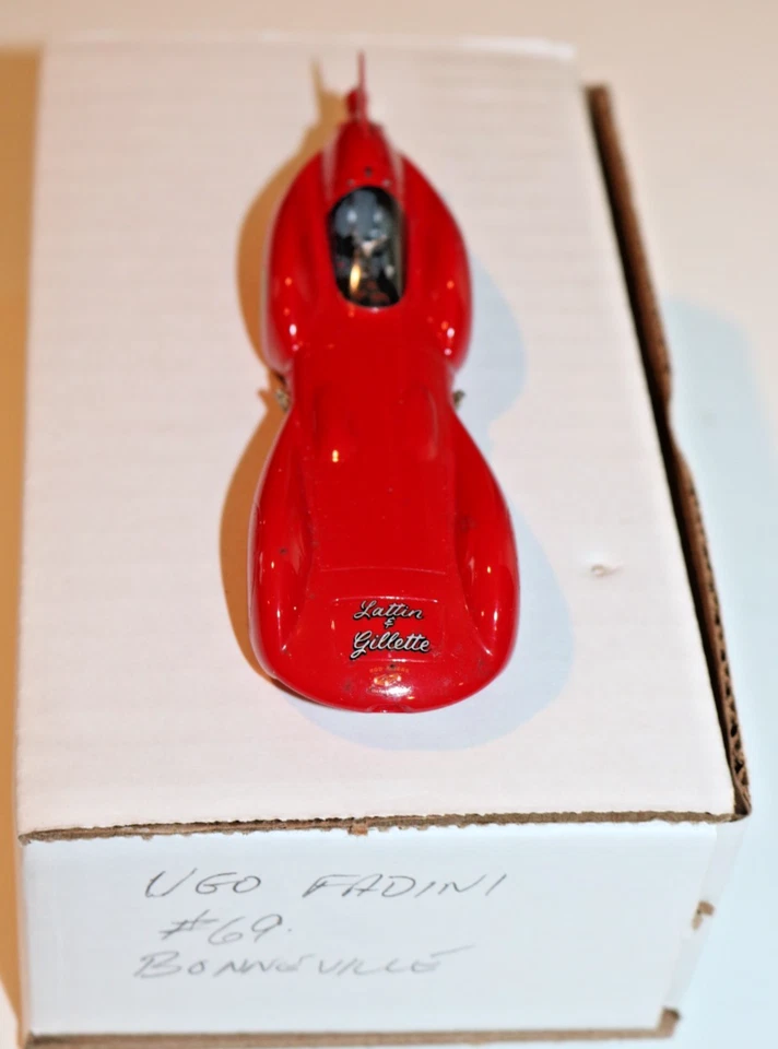 1/43 Land Speed Record "the Redhead" Lattin & Gillette UGO FADINI 1987 no base - Image 4 of 4