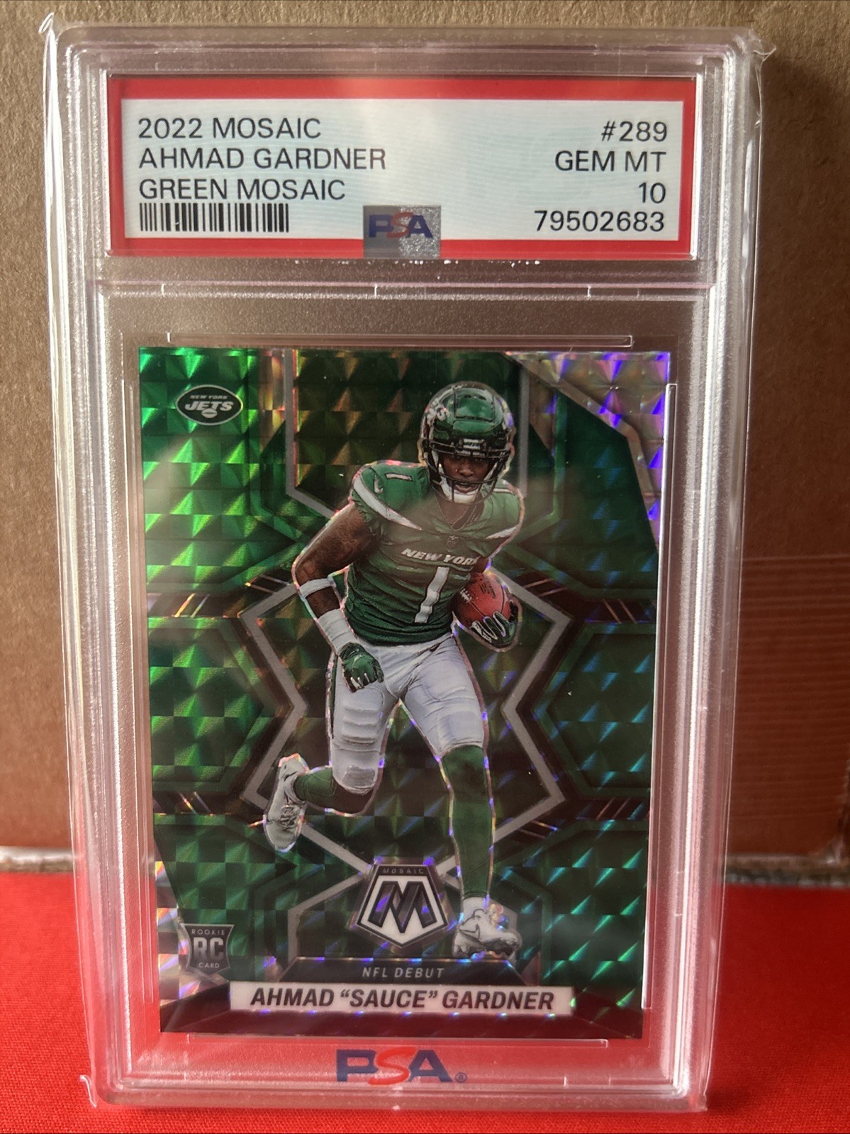 2022 Mosaic Ahmad Gardner Green Mosaic #289 RC Psa 10