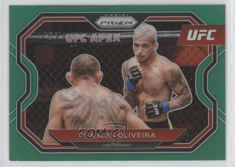 2021 Panini Prizm UFC Green Prizm Charles Oliveira #174 14vb
