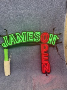 AWESOME JAMESON WHISKY LIGHT UP FLASHING “OPEN” LED SIGN 24” X 18”