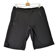 Salomon Float ActiLite Mens Black Running Hiking Shorts Zipper Pocket Size Large
