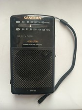 Vintage Sangean SR-35 AM/FM Pocket Analog Radio Black Tested