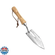 BerryandBird Potting Trowel, Stainless Steel Serrated Hand Shovel