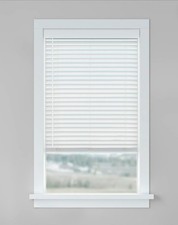 LEVOLOR Trim+Go 2-in Slat Width 35-in x 48-in Cordless White Faux Wood Room...W1