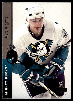 1994-95 Upper Deck #353 Maxim Bets Anaheim Mighty Ducks Hockey Card