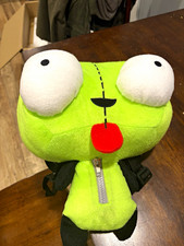 Invader Zim GIR Plush Backpack Green Zip Smal...