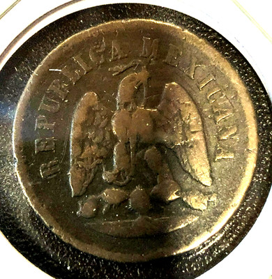 1893 Mo Mexico Un 1 One Centavo World Coin