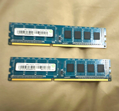 RAM Ramaxel 8GB (2x4GB) DDR3 PC3-12800U 240-Pin DIMM Unbuffered RMR1810
