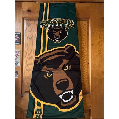 Baylor Bears Door Banner Team ProMark NCAA Green Gold Football Decor New