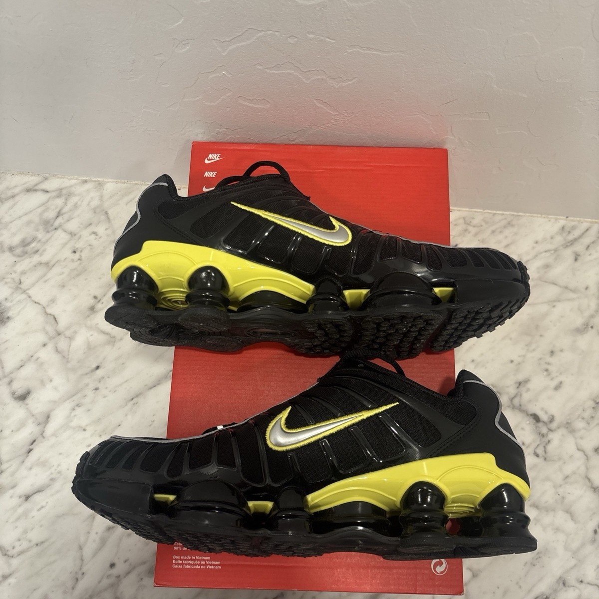 Size 11.5 - Nike Shox TL Black Dynamic Yellow for sale online | eBay