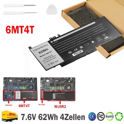 6MT4T Akku Für Dell Latitude E5470 E5570 Precision 3510 P62G001 7V69Y TXF9M 62Wh