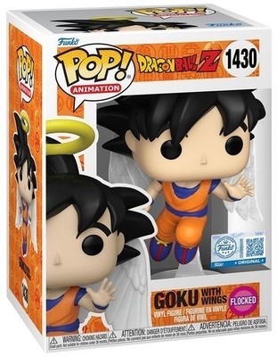 GOKU WITH WINGS DI DRAGON BALL Z FUNKO POP SPECIAL EDITION FLOCKED 1430