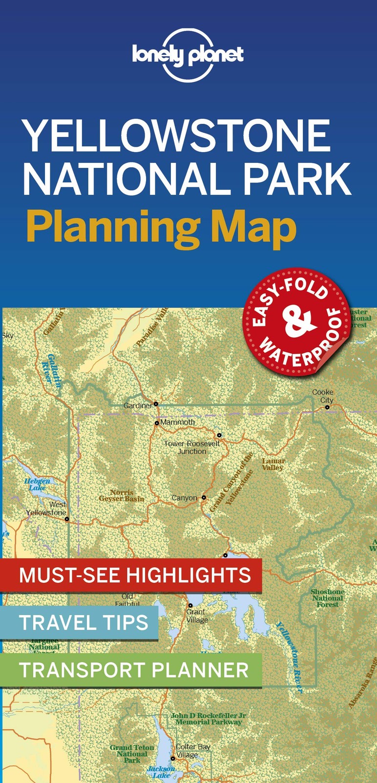 Lonely Planet Yellowstone National Park Planning Map - Image 2