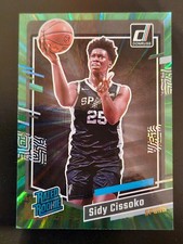 Sidy Cissoko - 2023-24 Panini Donruss Holo Green Laser Rookie Card. rookie card picture