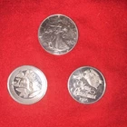 United States Mint American Eagle 3x 1 oz .999 Silver Rounds Uncertified