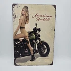 Retro Pinup Woman Poster Sexy Girl Vintage Tin Metal Sign