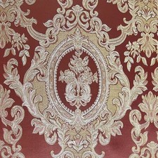 Decora Muebles Jacquard Damasco Crema 54" Tapizado Sofá Tela Patio