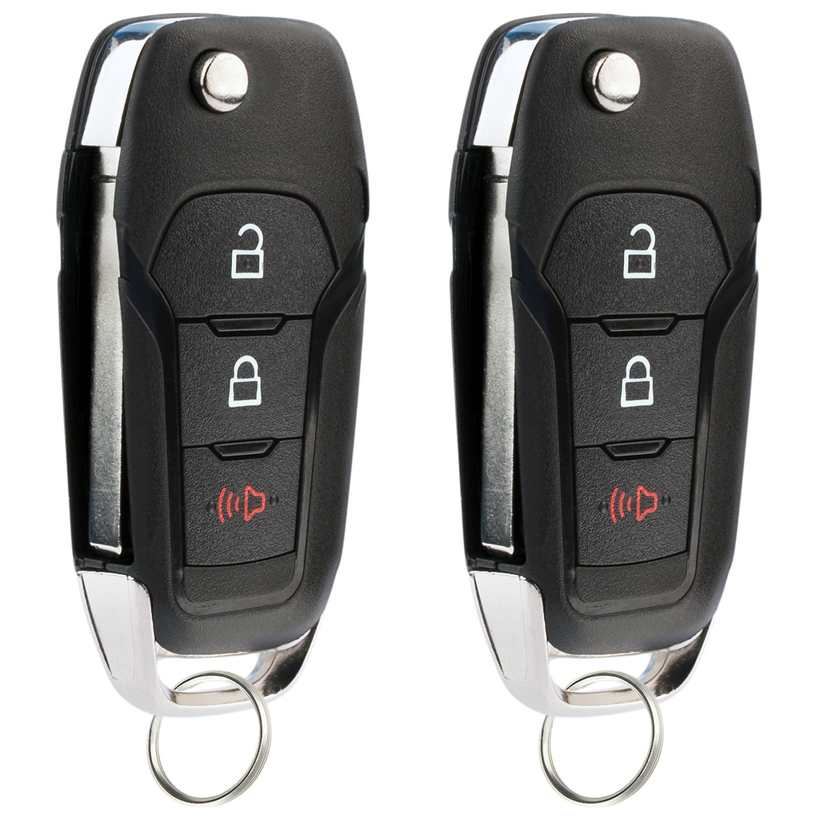 2 For 2016 2017 Ford Explorer 2019 Ford Ranger Keyless Remote Flip Key Fob