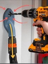 Drill Dust Collector Hoover Extraction Black