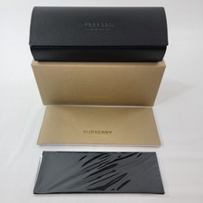 NEW BURBERRY AUTHENTIC EYEGLASSES GLASSES OPTICAL BLACK HARD CASE MAGNET CLOSURE