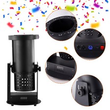 Electric Confetti Cannon Launcher with LED Light 1500W DMX/Remote Control