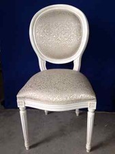SEDIA  BIANCA BIANCO IN LEGNO MASSELLO  IMBOTTITA SALOTTO SOGGIORNO   VARI COLOR