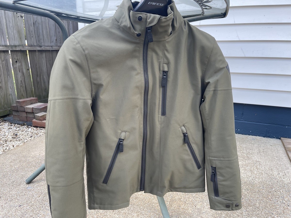 Dainese Mayfair D-Dry Black/Grape Leaf Motorcycle Jacket SIZE 