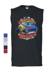 Hot Rod Garage Muscle Shirt Where Dreams are Built US Classic Rebuild Sleeveless