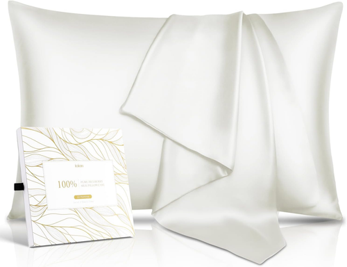 100% Pure Mulberry Silk Pillowcase for Hair & Skin - 22 Momme 6A High-Grade Fibe