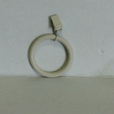 1 Pottery Barn Teen Classic Steel Window Curtain Hanging Rings Clips White .75