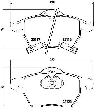 Brembo P 59 048 Bremsbelagsatz, Scheibenbremse FüR Opel Saab-image