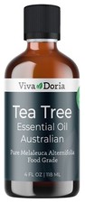 Viva Doria 100 Pure Tea Tree Essential Oil, Undiluted, Food Grade, 4 fl oz