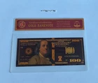 1 Gram .999 Fine Silver "Nuggets" + 1 24K Black $100 BankNote with COA 🔥 Lot 1