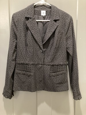 eyelet blazer