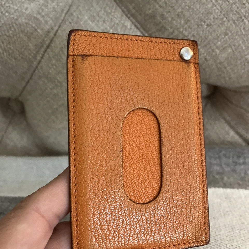 Tarjetero HERMES Cuero Epsom Color Naranja CLÁSICO❤️❤️❤️ Foto 4 de 4