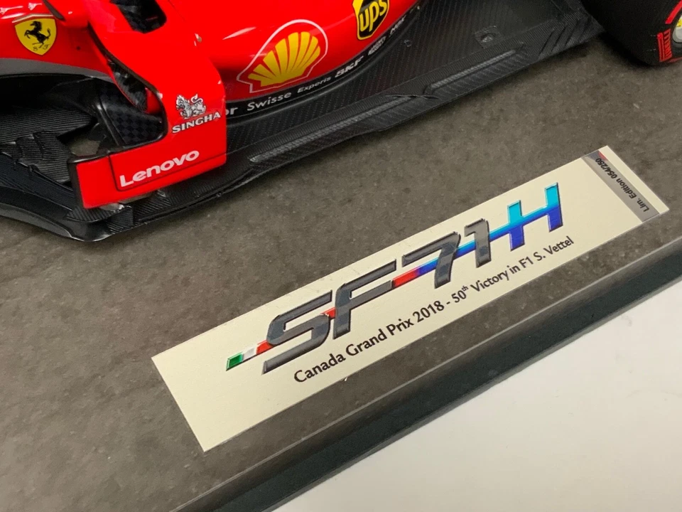 1/18 BBR Ferrari SF71-H 2018 Canada GP S.Vettle Winner  150 pcs  BBR181805 KK - Image 2 of 4